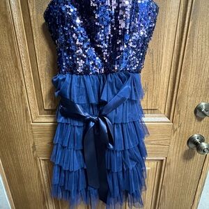 dELiA*s Royal Blue Sequin Tiered Dress